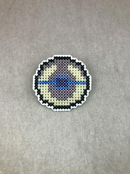 Heal Ball Cross Stitch Pin
