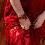 Statement Cuff Bracelet with Leather Fringe