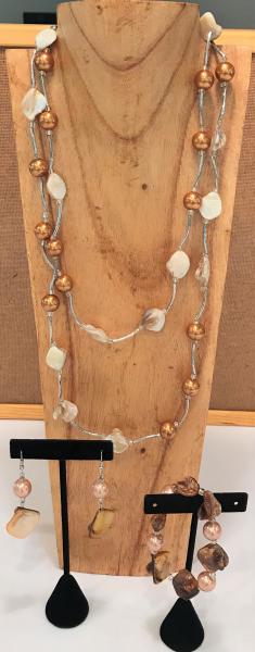 Shell Bead Tube Necklace picture