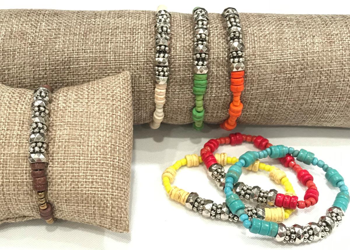 Antique Bead Stretch Bracelet picture