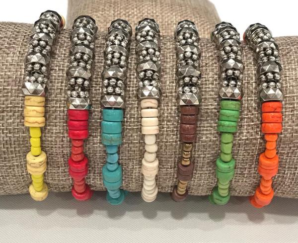 Antique Bead Stretch Bracelet