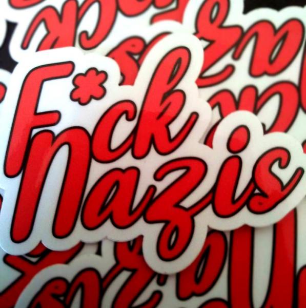 F*ck Nazis Vinyl Sticker picture