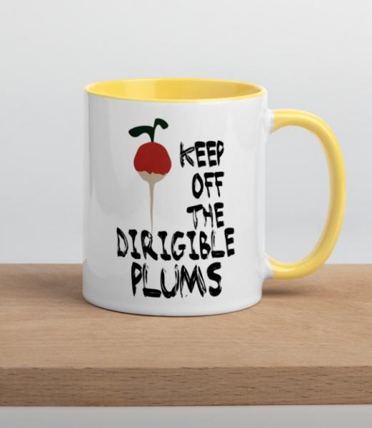 Keep Off The Dirigible Plums | Mug with Color Inside picture