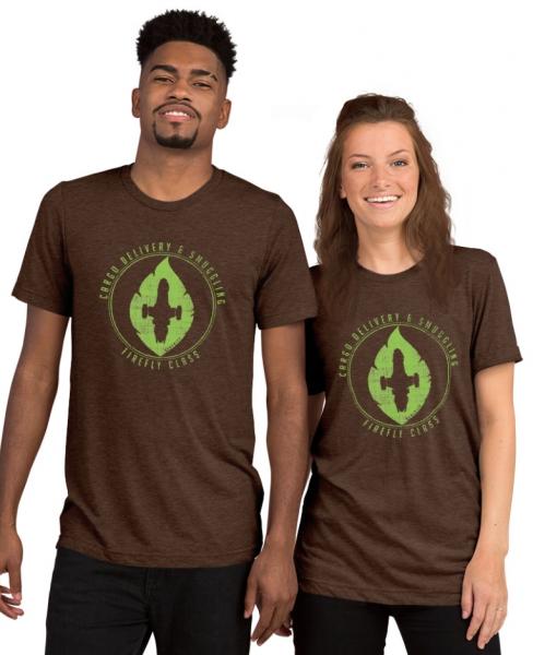 Firefly | Cargo and Smuggling | A Leaf on the Wind | Browncoats | Unisex Tri-blend Tee