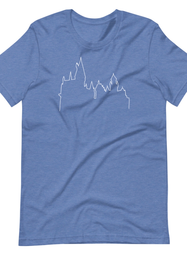 Minimal Castle Sillhoutte | Unisex Tee picture