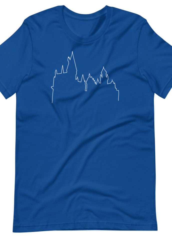 Minimal Castle Sillhoutte | Unisex Tee picture
