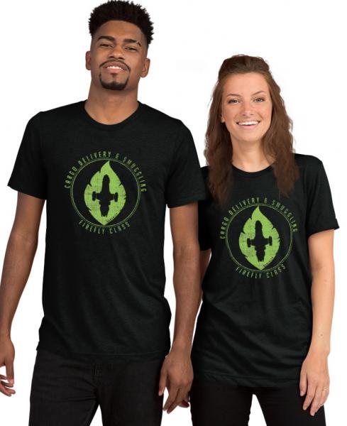 Firefly | Cargo and Smuggling | A Leaf on the Wind | Browncoats | Unisex Tri-blend Tee picture