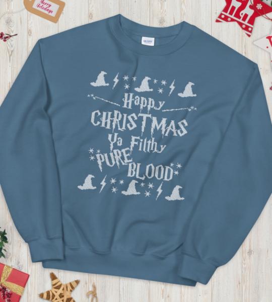 Happy Christmas Ya Filthy Pure Blood | Unisex Sweatshirt picture
