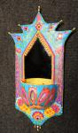 Large Paisley Mirror Sconce Rectangle
