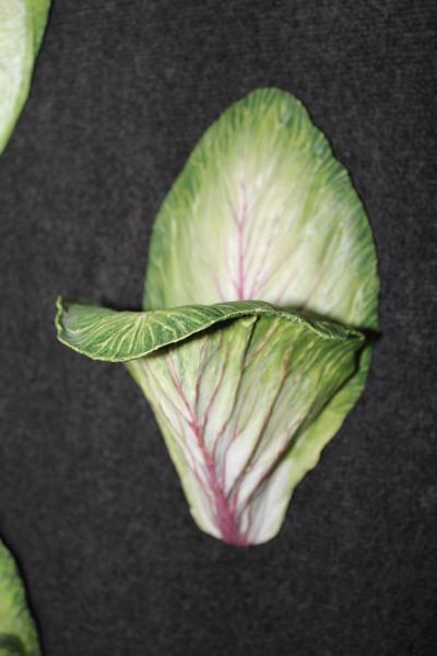 Leaf Sconce with Red Vein