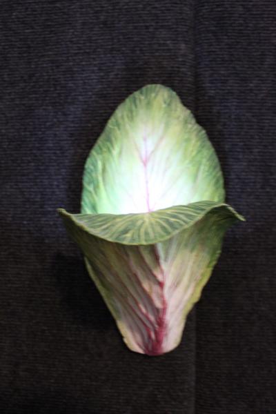 Leaf Sconce with Red Vein picture