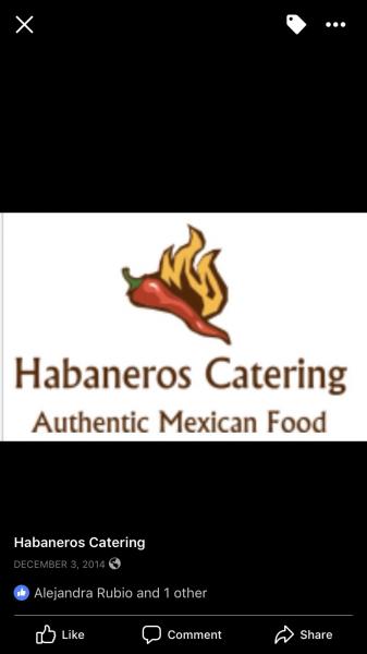 Habaneros catering