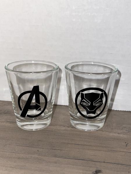 Black Panther Pair of Shot Glasses picture