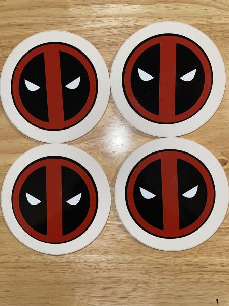 Set of Deadpool Ceramic Coasters picture