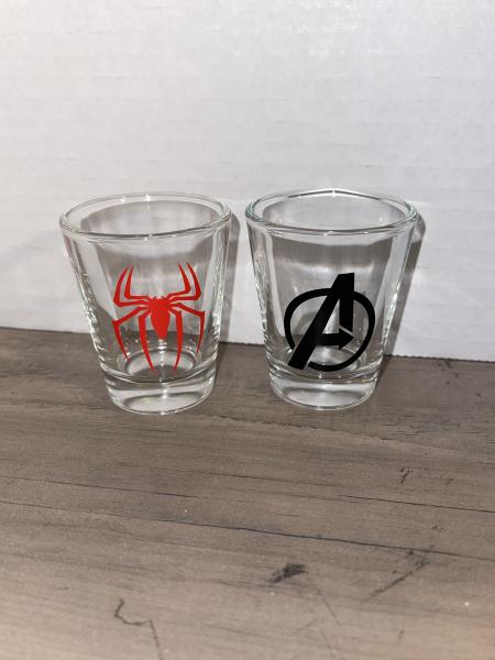 Spiderman Pair of Shot Glasses
