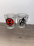 Black Widow Pair of Shot Glasses