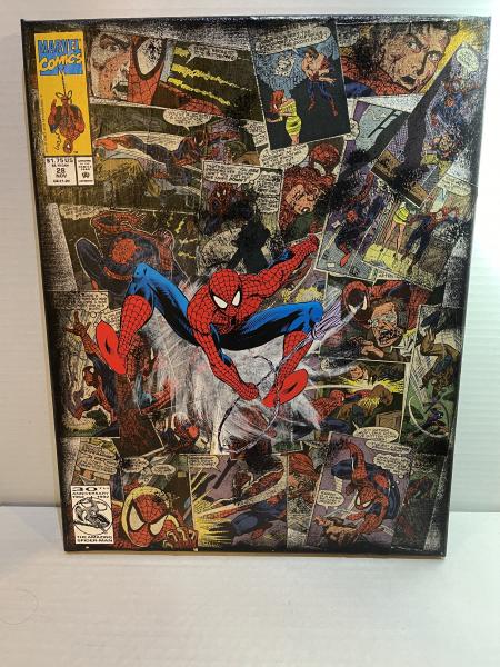 Spiderman (swinging) Canvas Art picture