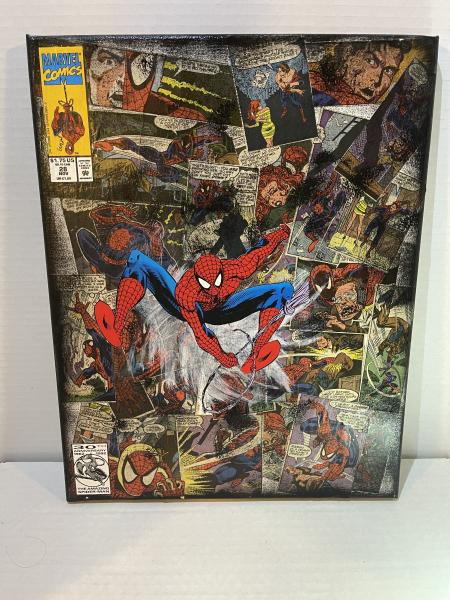 Spiderman (swinging) Canvas Art picture