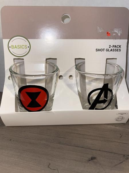 Black Widow Pair of Shot Glasses picture