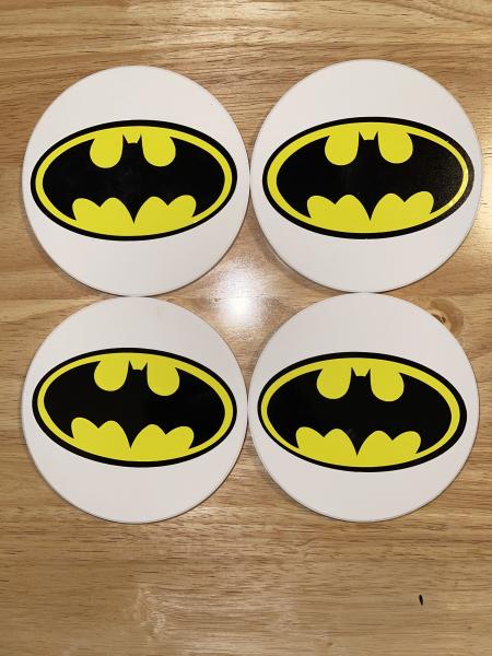 Set of Batman ceramic Coasters