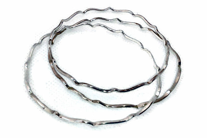 Wave sterling silver bracelet picture