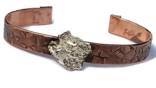 Copper & sterling cilver cuffs