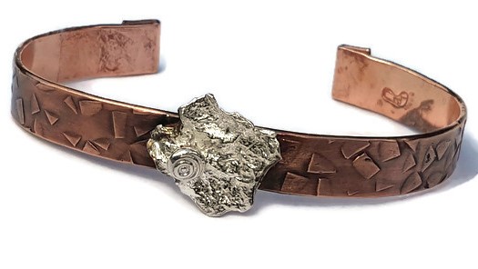 Copper & sterling cilver cuffs picture