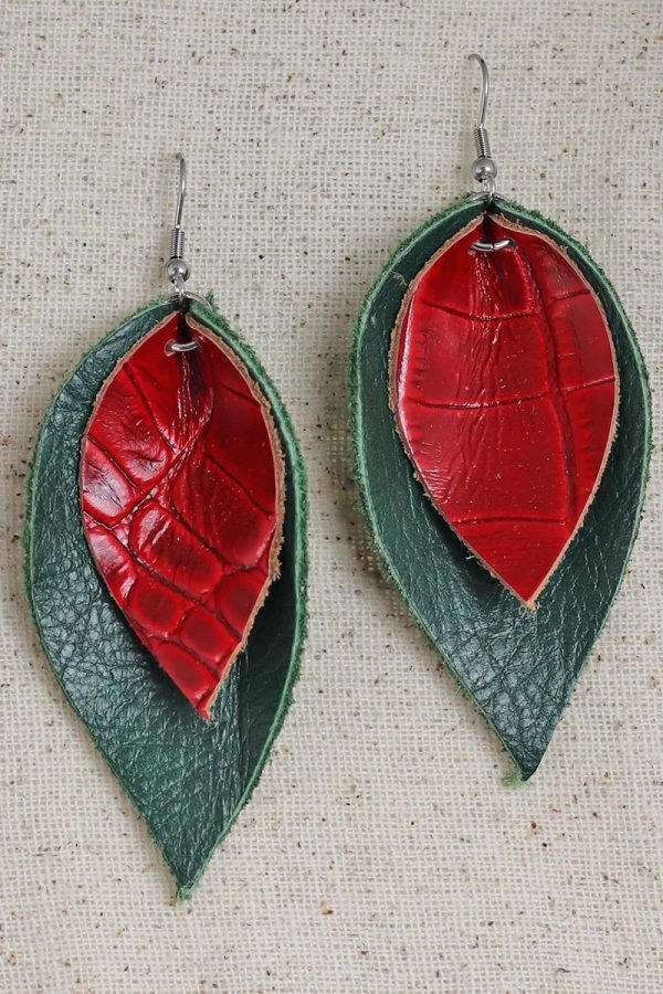 Double Leaf Earrings picture