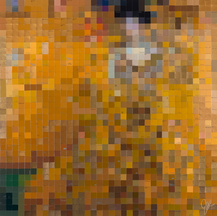 Mounted reproductions on panel - large picture