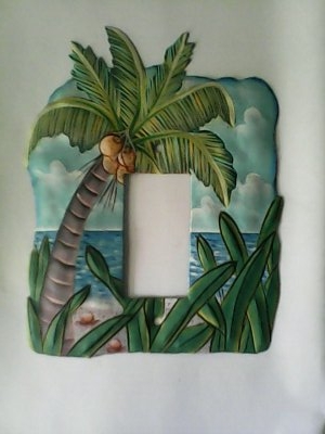 single light switch coconut tree