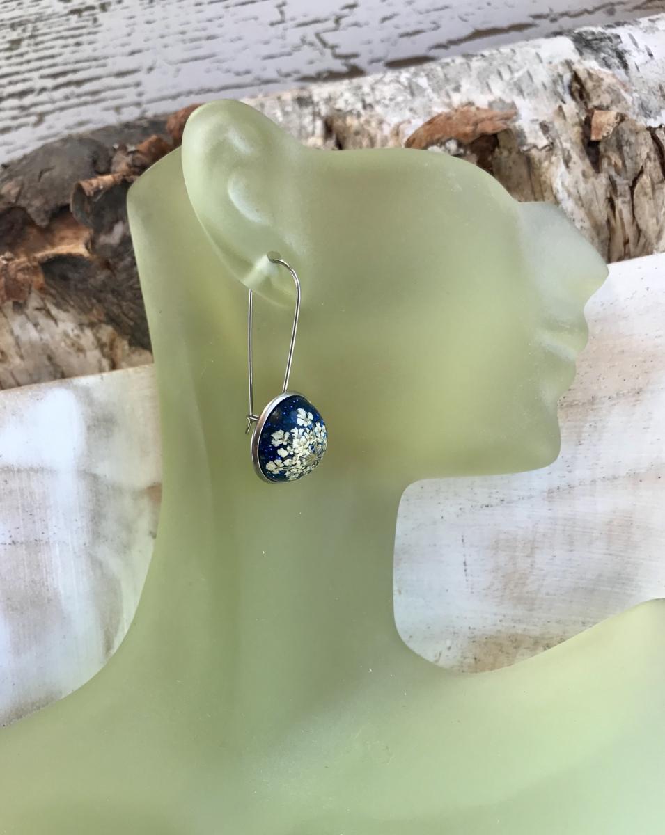 Queen Anne’s lace earrings picture
