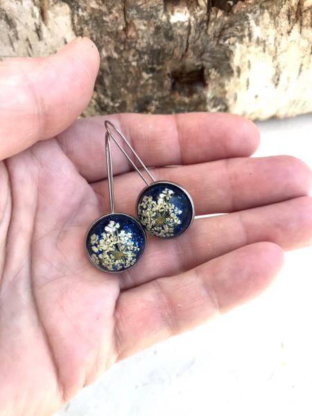 Queen Anne’s lace earrings picture