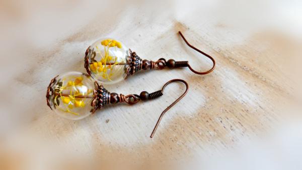 YELLOW TERRARIUM EARRINGS picture