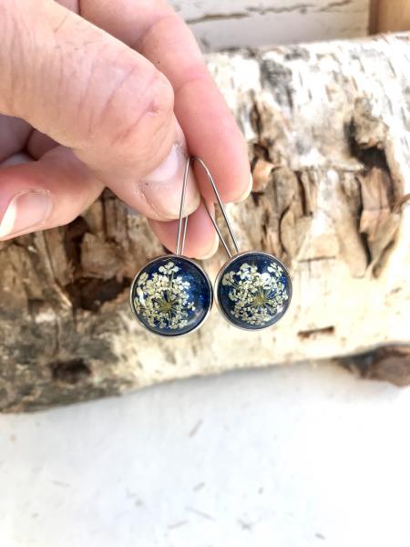 Queen Anne’s lace earrings picture