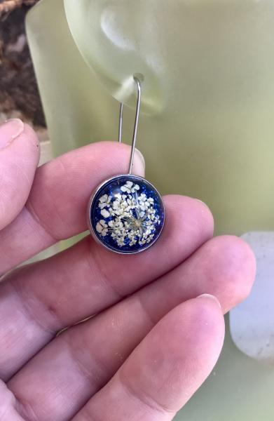 Queen Anne’s lace earrings picture