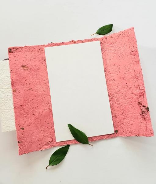 Rose Petal Handmade Paper Greeting Card picture