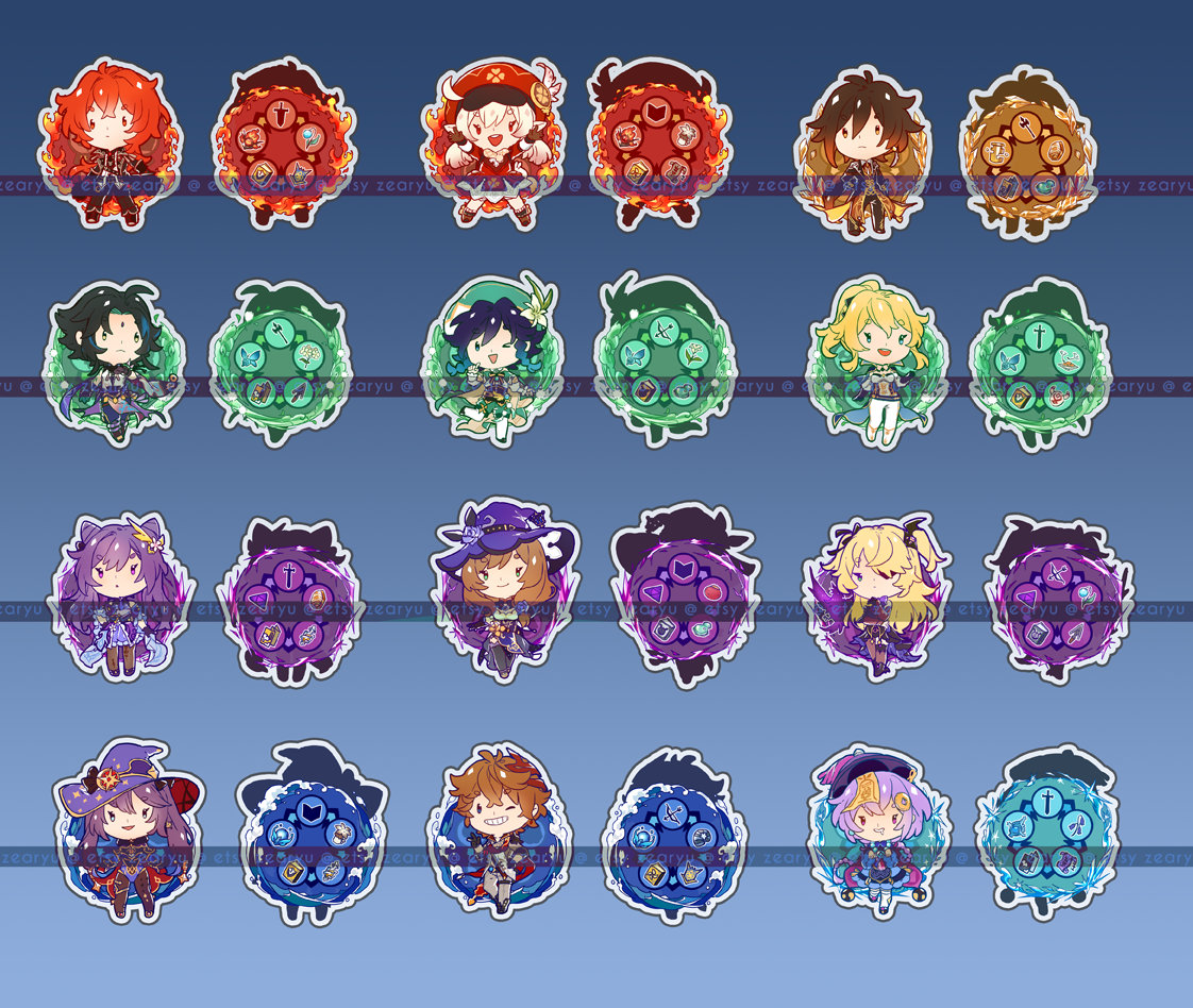 Fan-Made Genshin Impact Charms picture