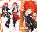 Diluc Body Pillow Cover (dakimakura)