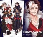 Emet-Selch Body Pillow Cover (dakimakura)