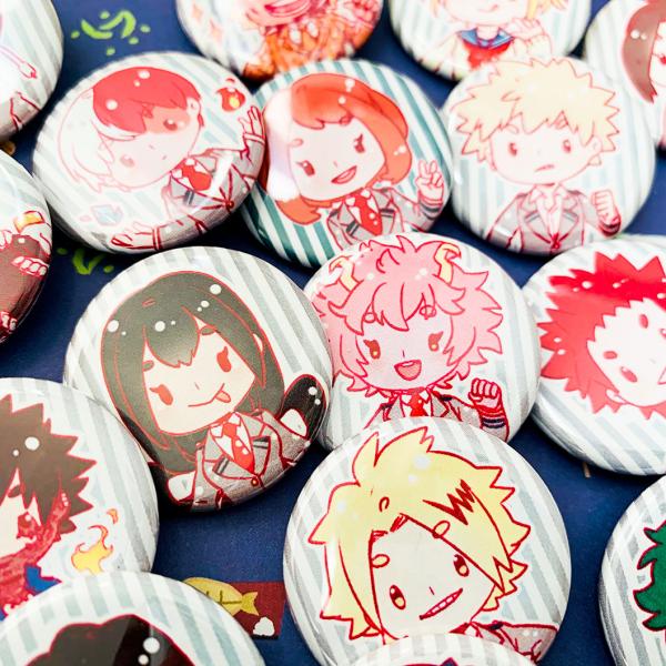 Boku no Hero Buttons