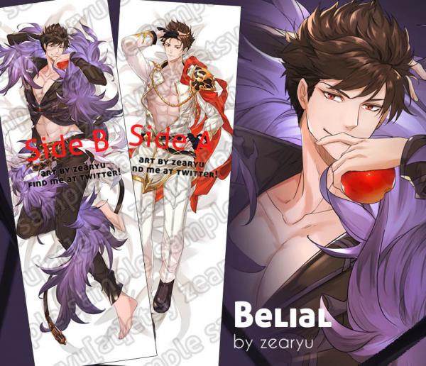 PREORDER**Belial Body Pillow Cover (dakimakura)