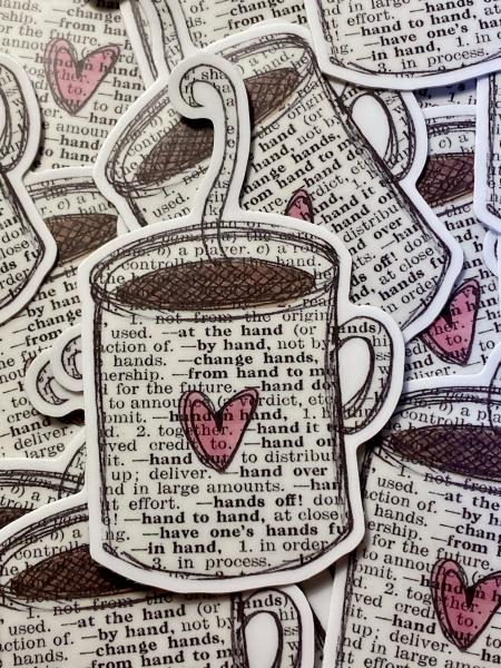 Dictionary Coffee/Tea Vinyl Sticker picture
