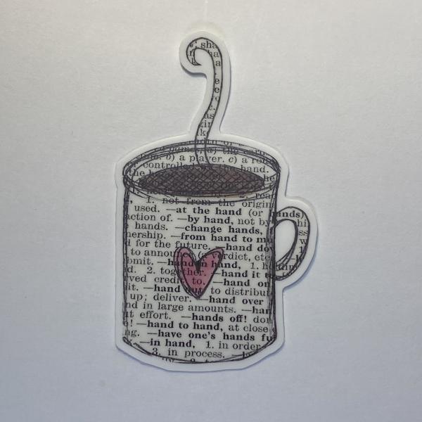 Dictionary Coffee/Tea Vinyl Sticker picture