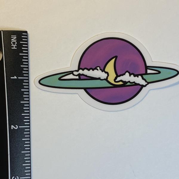 Colorful Planet Vinyl Sticker picture