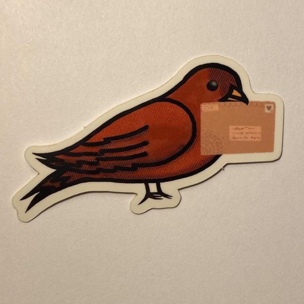 Bird Mail Vinyl Sticker picture