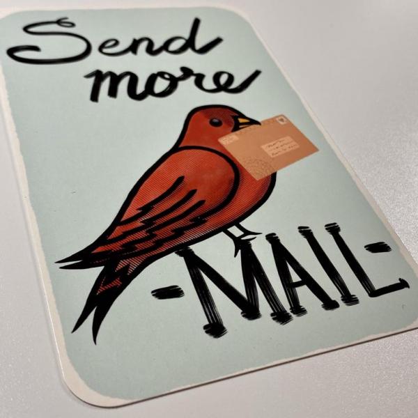 Send More Mail Postcard picture