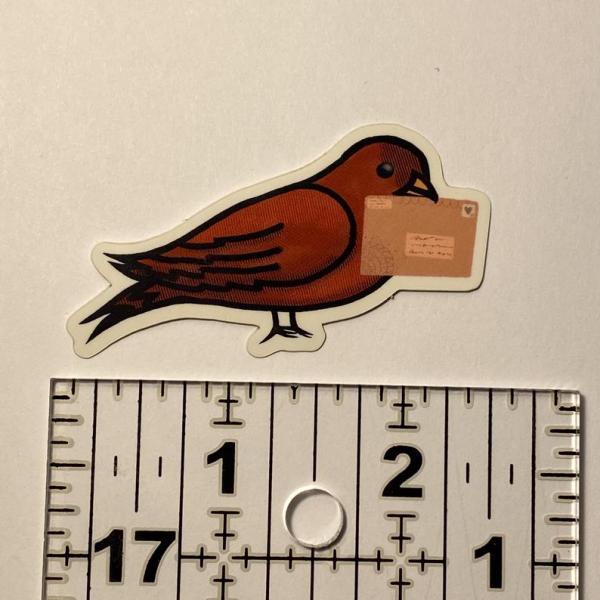 Bird Mail Vinyl Sticker picture