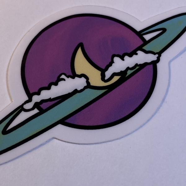 Colorful Planet Vinyl Sticker picture