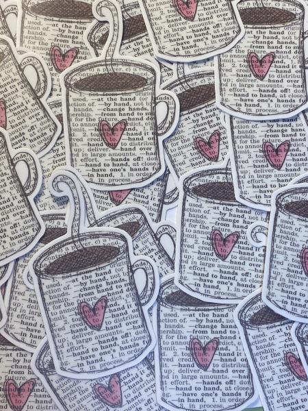 Dictionary Coffee/Tea Vinyl Sticker picture