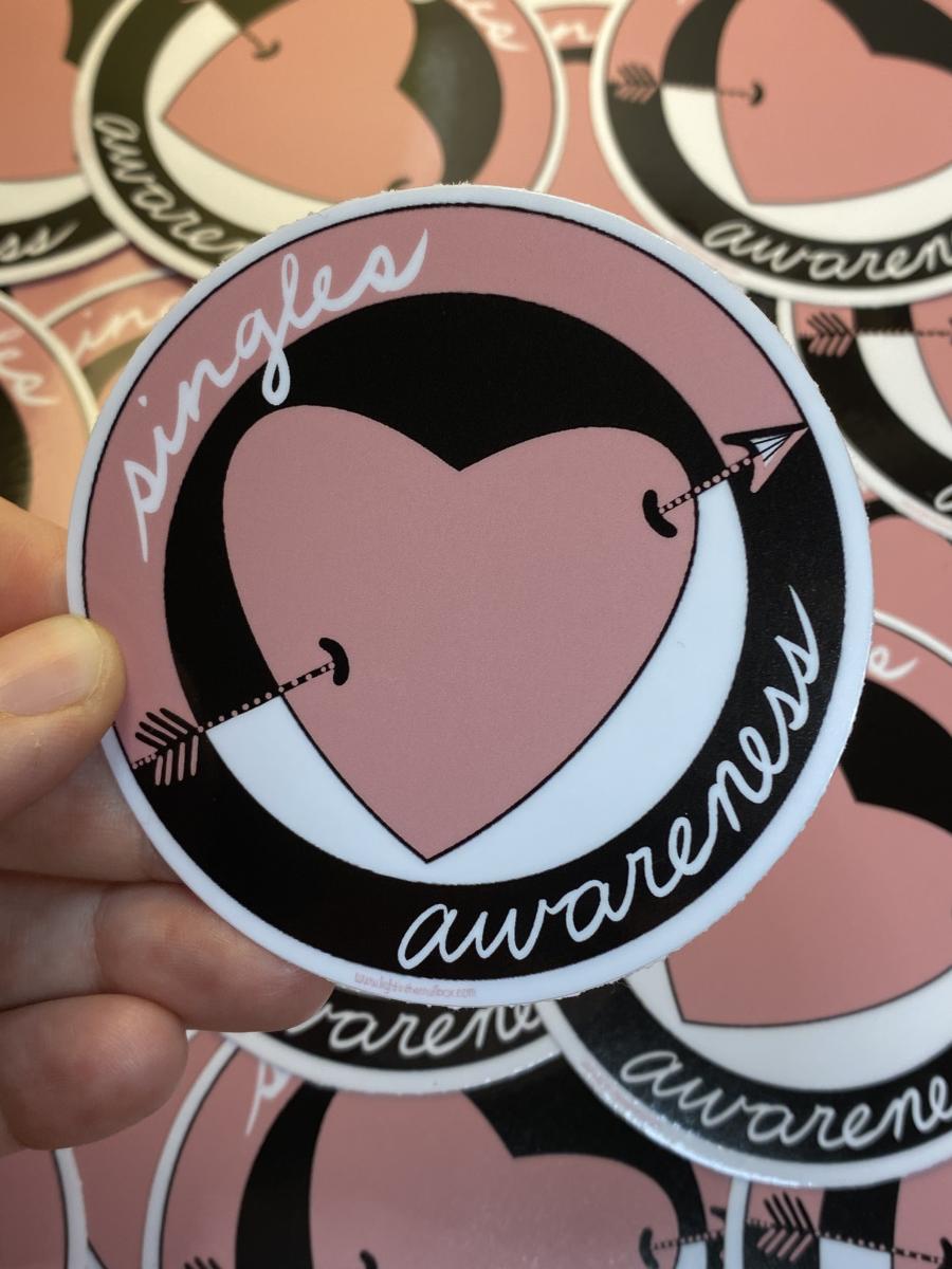 Singles Awareness Vinyl Sticker picture